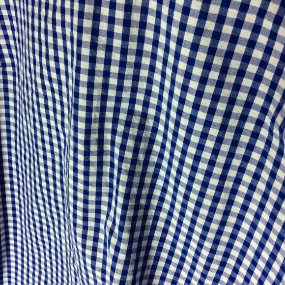 Jane and Delancey Blue White Gingham top SZ S - Picture 3 of 4